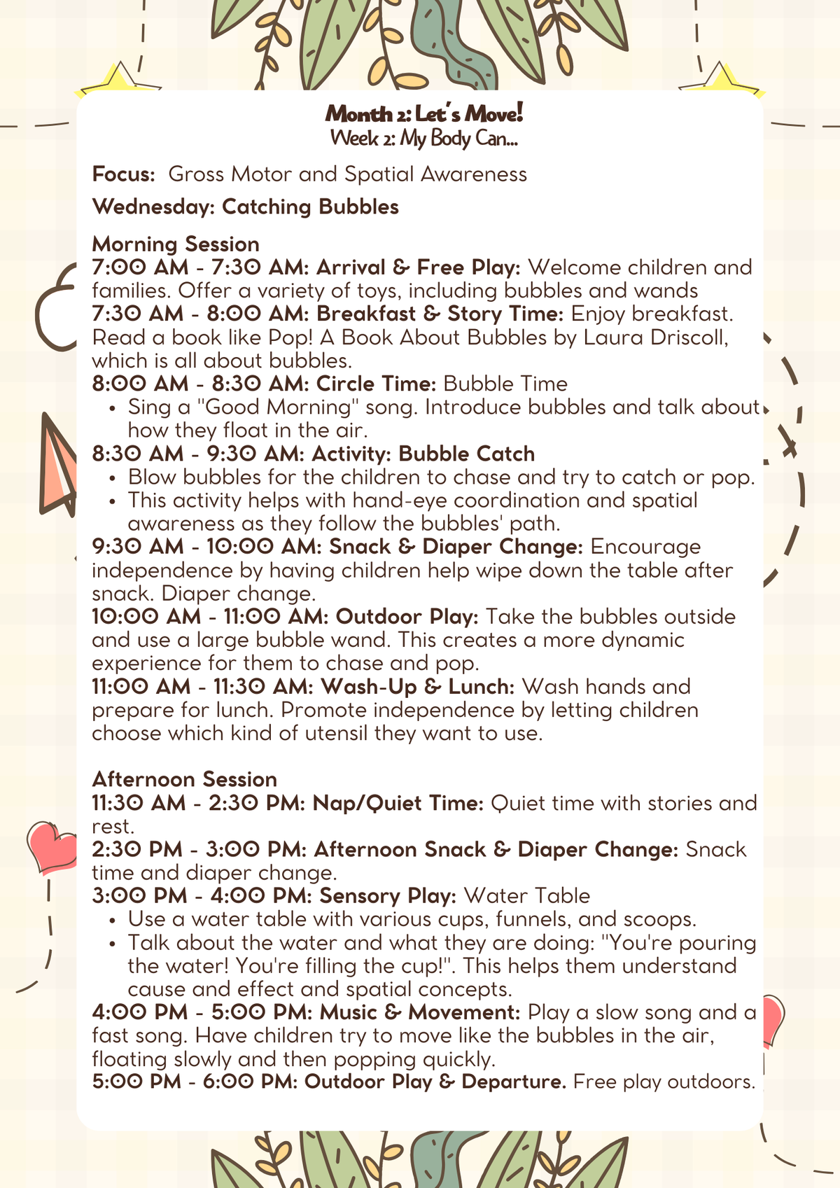 18–24 Months: Lesson Plan: Let's Move! (Month 2) | Everyday Play N Learn Curriculum Series