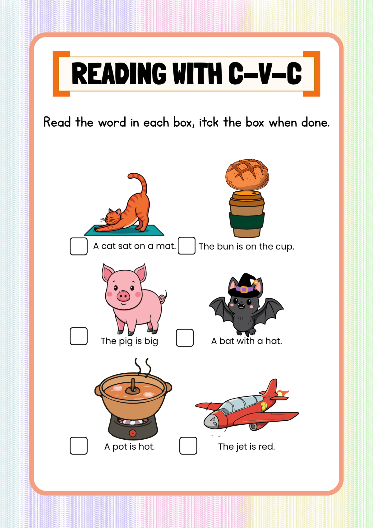 Level 1 - Beginning Reading Activity Pack (Ages 4-5) | Early Childhood Literacy & Phonics