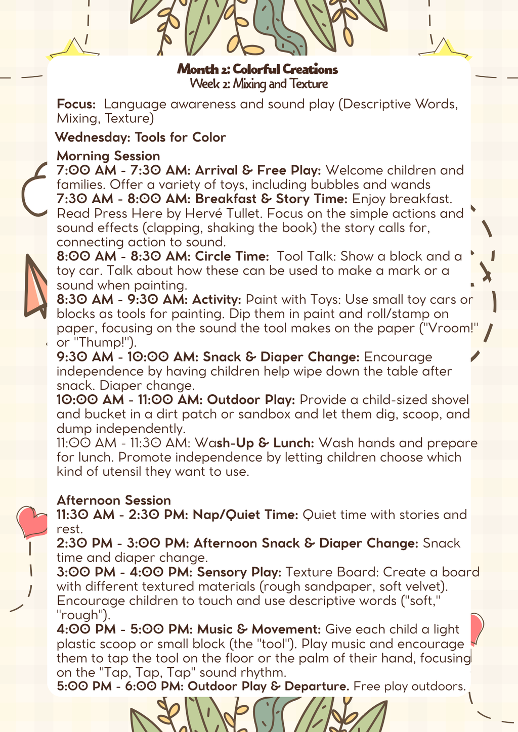 18–24 Months: Lesson Plan: Colorful Creations (Month 3) | Everyday Play N Learn Curriculum Series