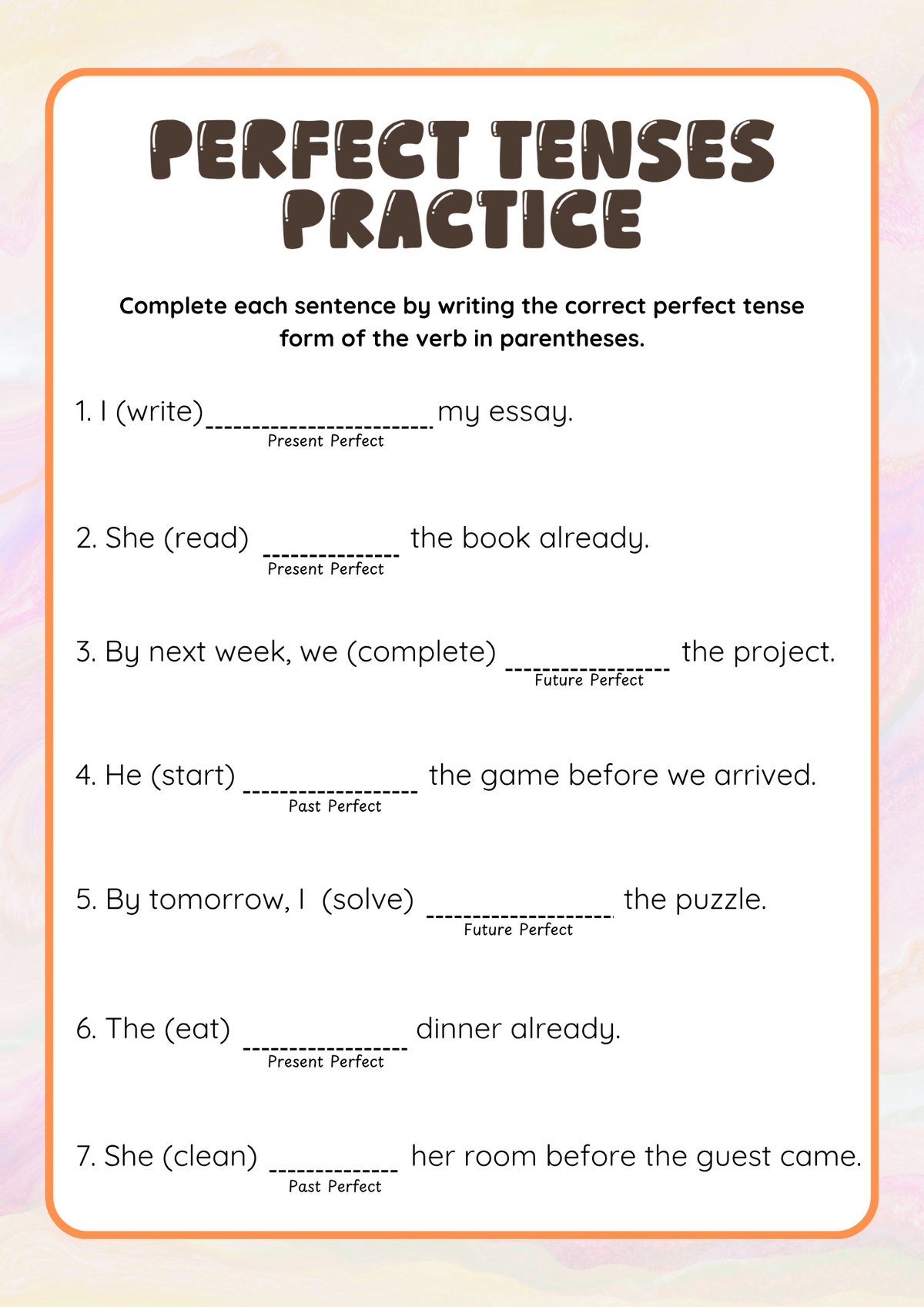 Action Words Adventure Activity Pack (Grades 5-6) | Middle School Verb Tenses & Modals Worksheets