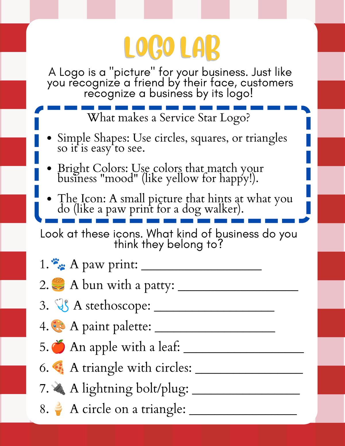 Marketing: Shark Tank Series (Before & After Care Series) | Kids Entrepreneur Worksheets