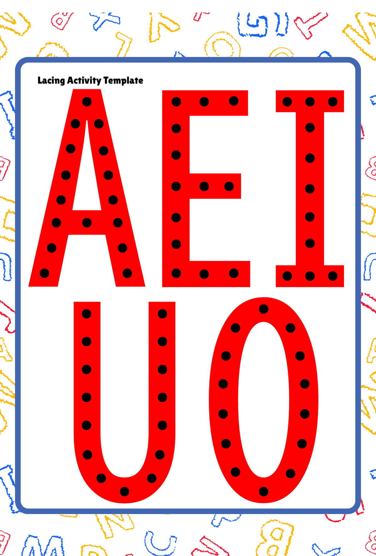 Alphabet  Volume 1- Themed Learning Activity Pack (Ages 3-5) | Preschool Letter Tracing & Vowel Games