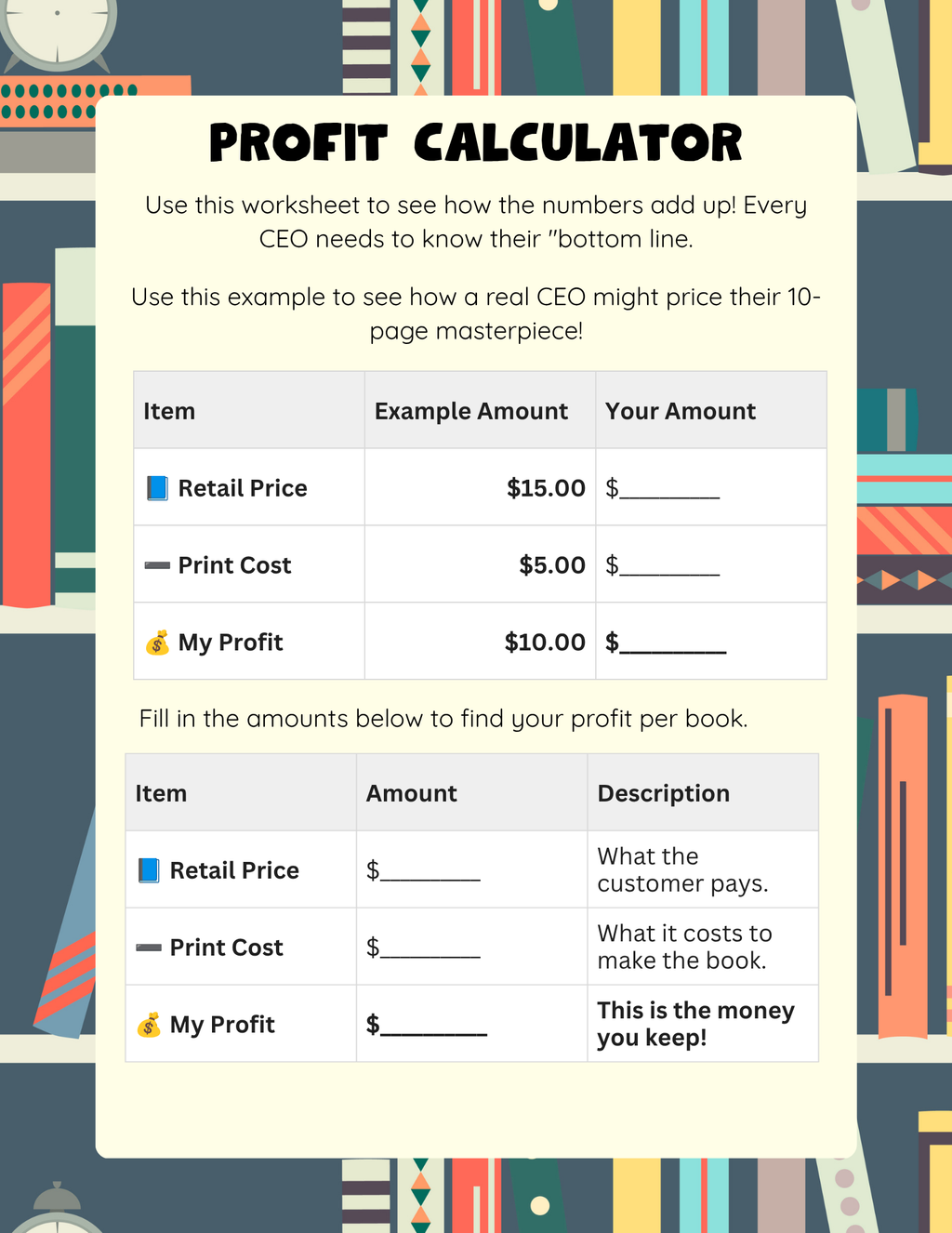 3-Day Virtual Publishing Bootcamp: Young Author & Publisher Activity Workbook | Summer Camp Publishing Series