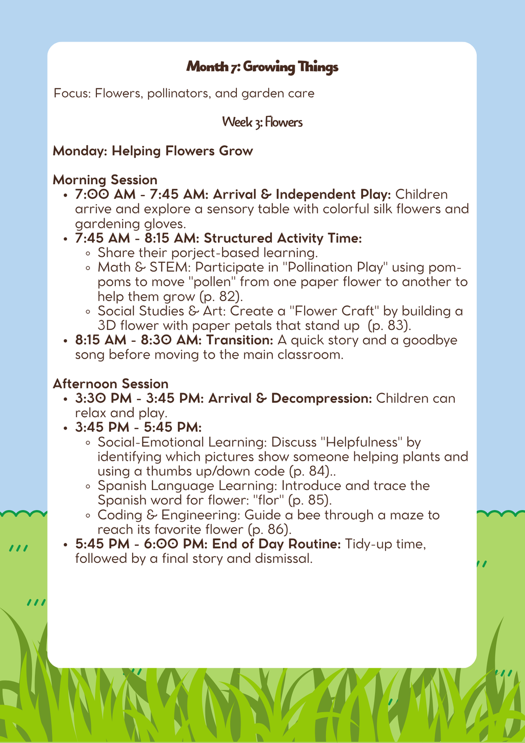 3–4 Years Old- Lesson Plan: Growing Things (Month 7) | Everyday Play N Learn Curriculum Series