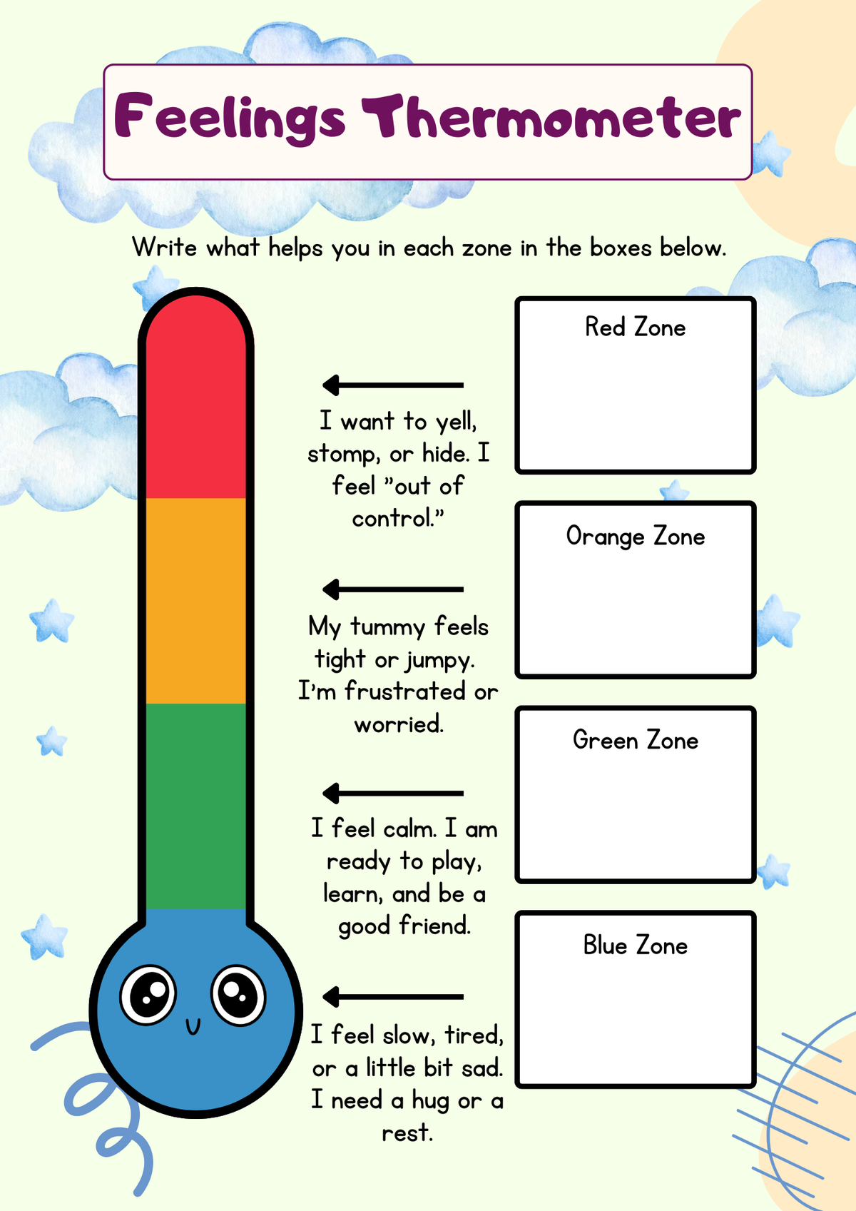 Emotions Journal (Ages 6–12) | Guided Social-Emotional Learning & Mood Tracking Workbook