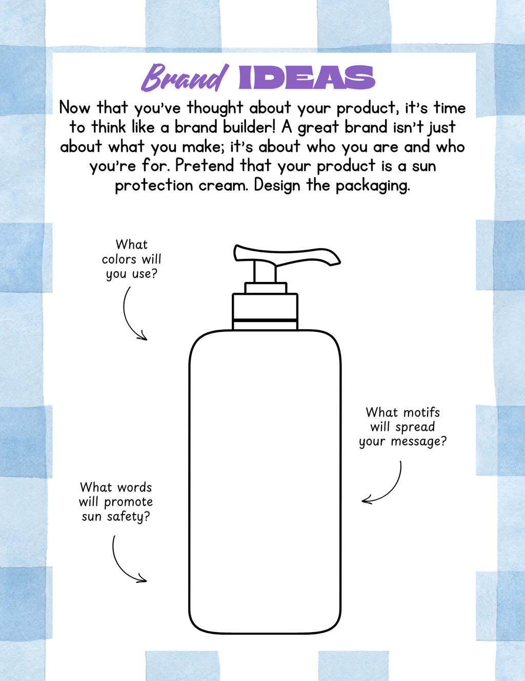 Entrepreneurship & Branding Workbook- Think Outside the Box | Youth Marketing