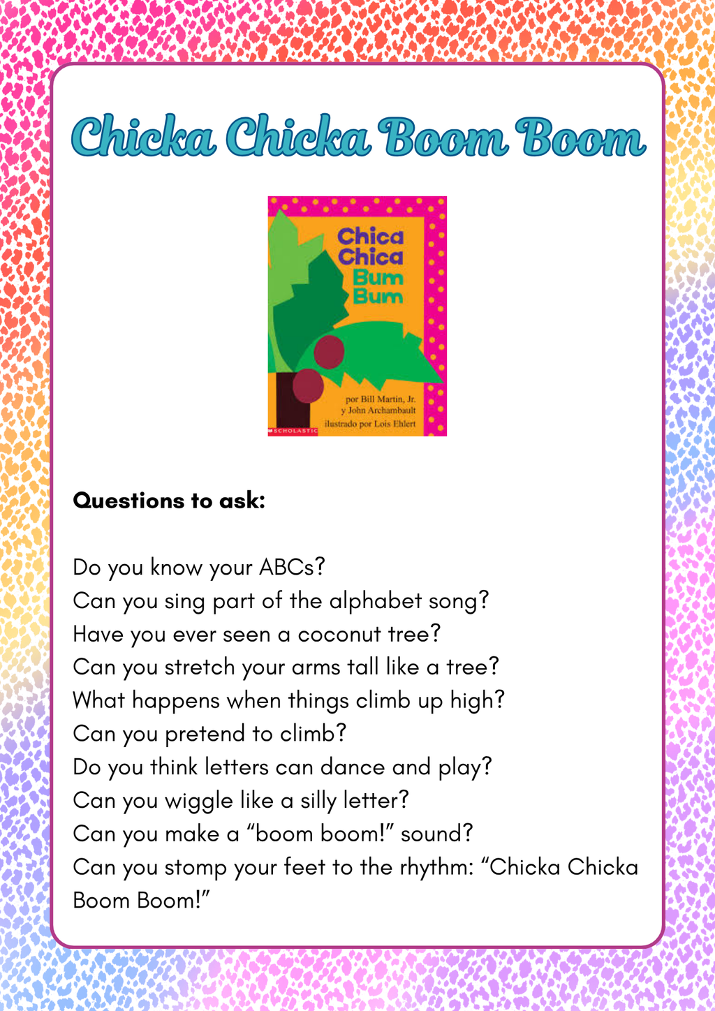 2-Year-Old Classroom: Book Week Adventure June Workbook| Everyday Play N Learn Curriculum Series