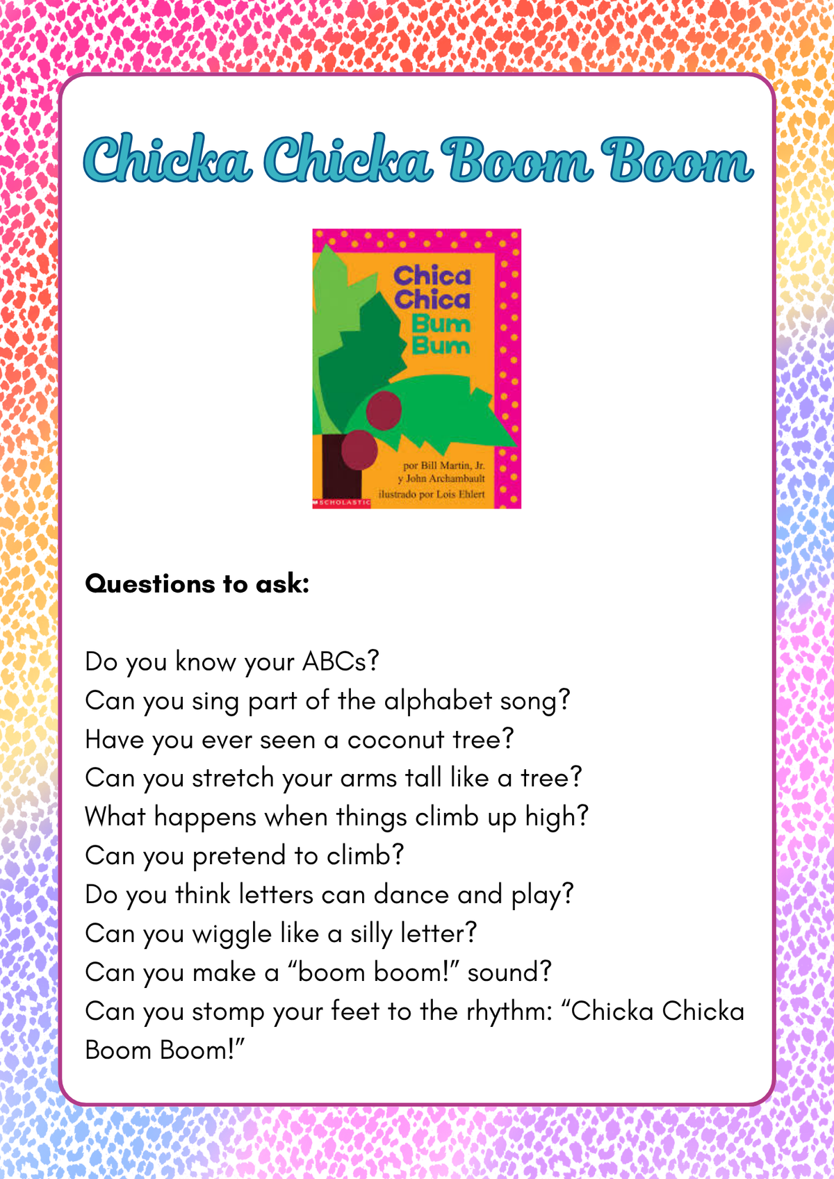 2-Year-Old Classroom: Book Week Adventure June Workbook| Everyday Play N Learn Curriculum Series