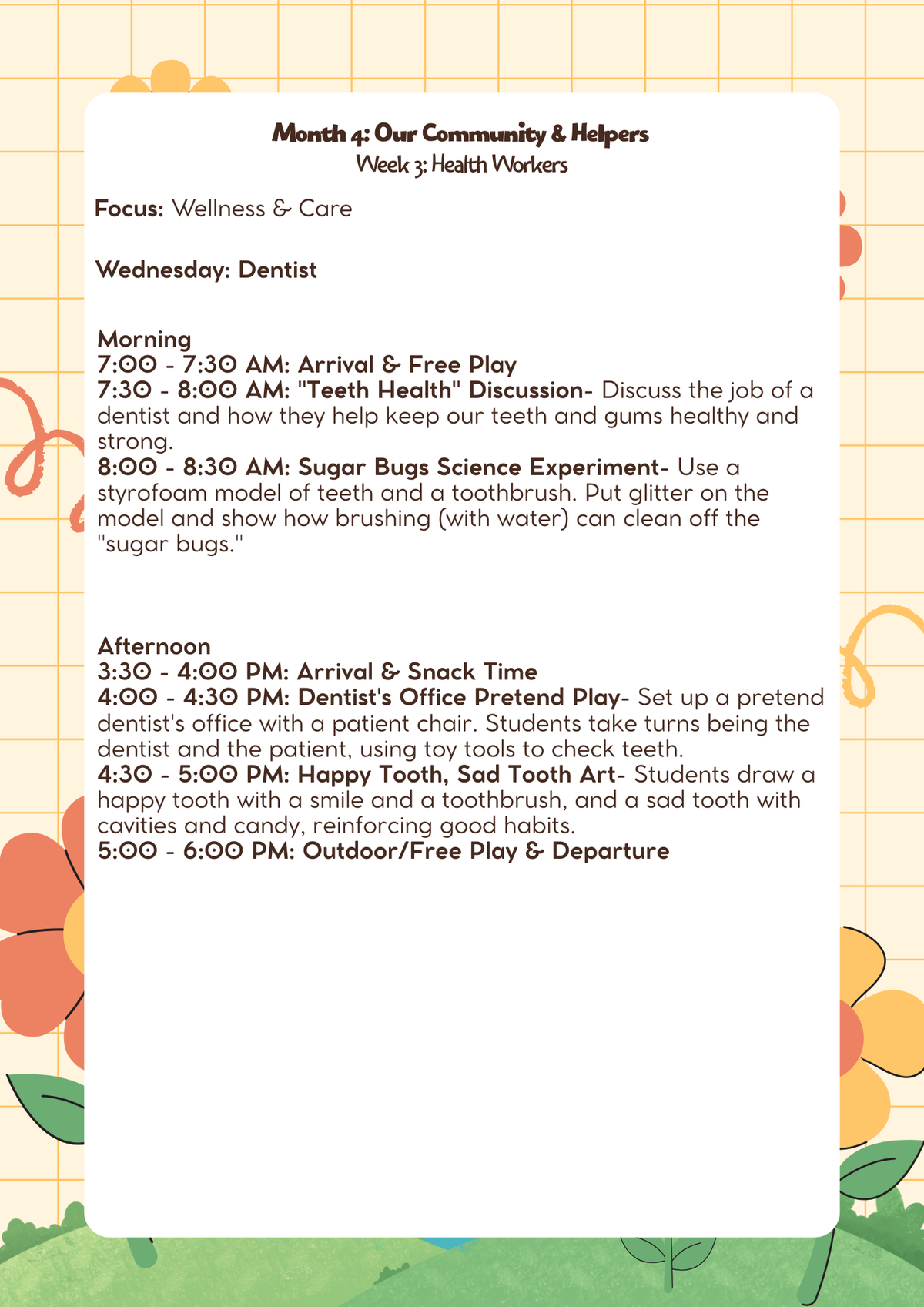 1st–2nd Grade- Lesson Plan: Our Community & Helpers (Month 4) | Everyday Play N Learn Curriculum Series
