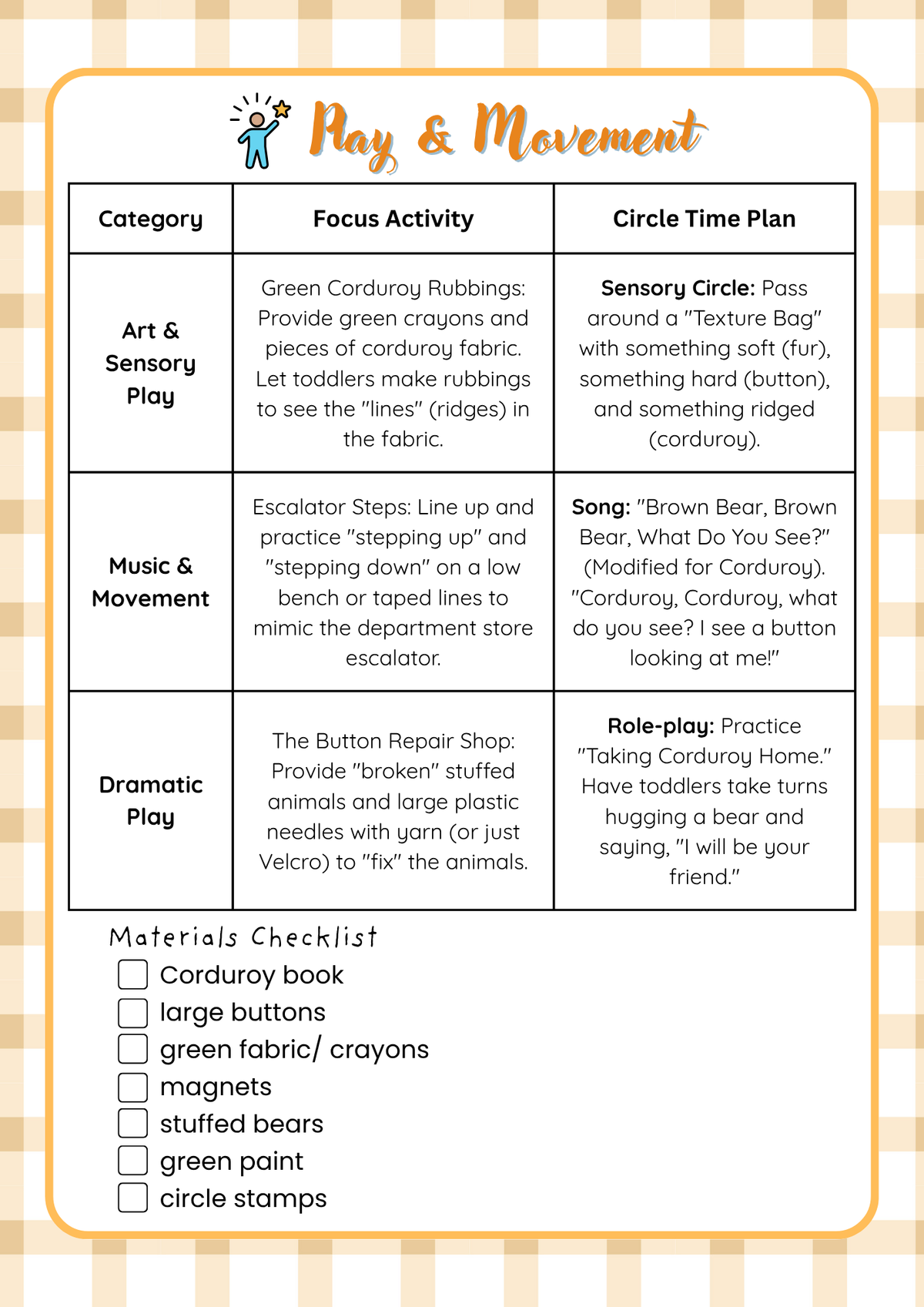 2-Year-Old Classroom: Book Week Adventure Unit: May Teacher's Guide | Everyday Play N Learn Curriculum Series