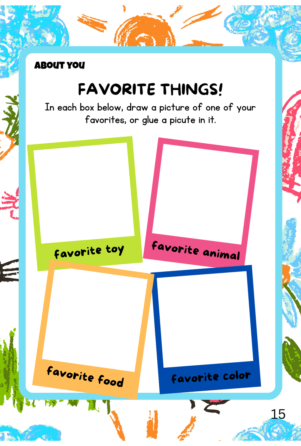 All About Me | Body Parts   Ages 3-5