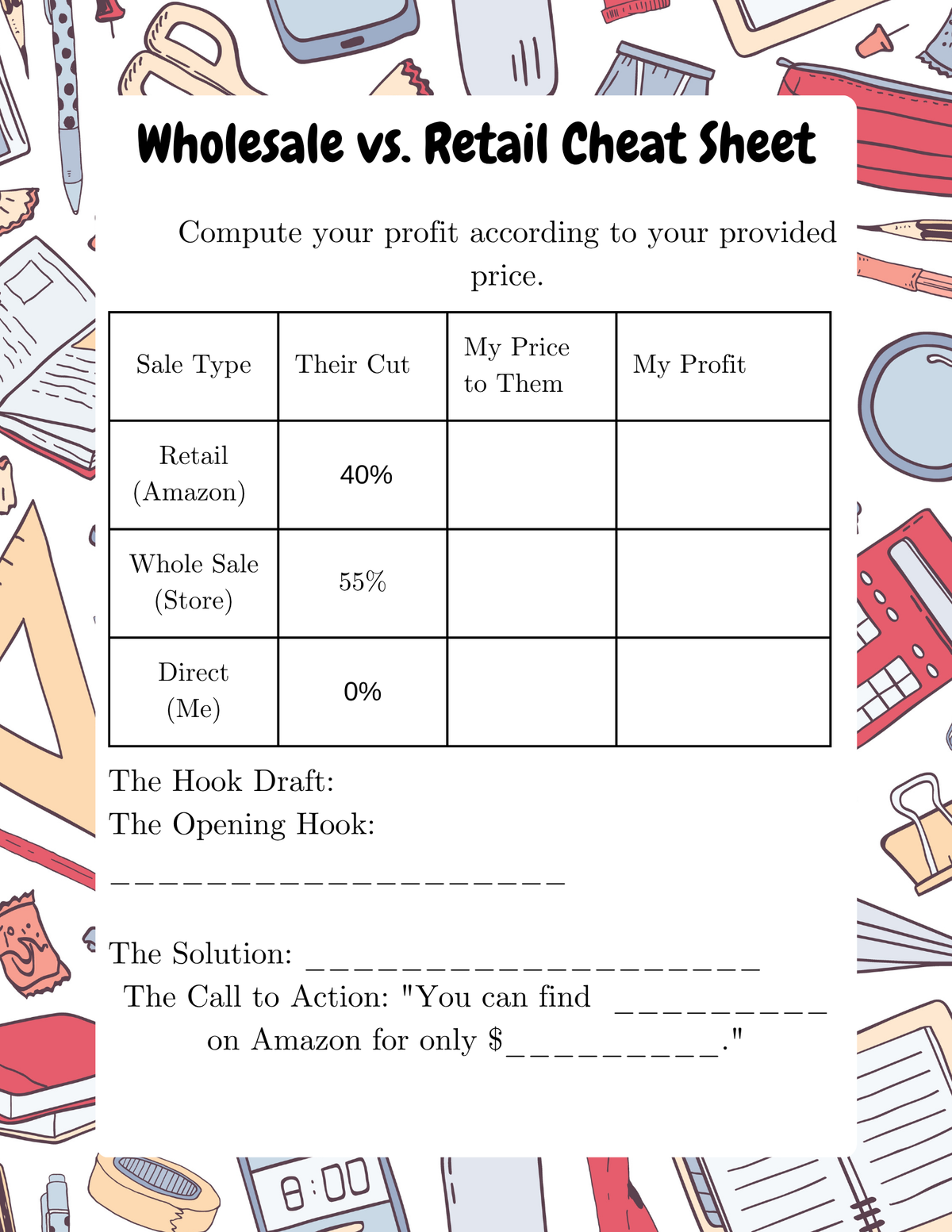3-Day Virtual Publishing Bootcamp: Teen Author & Publisher Activity Workbook | Summer Camp Series