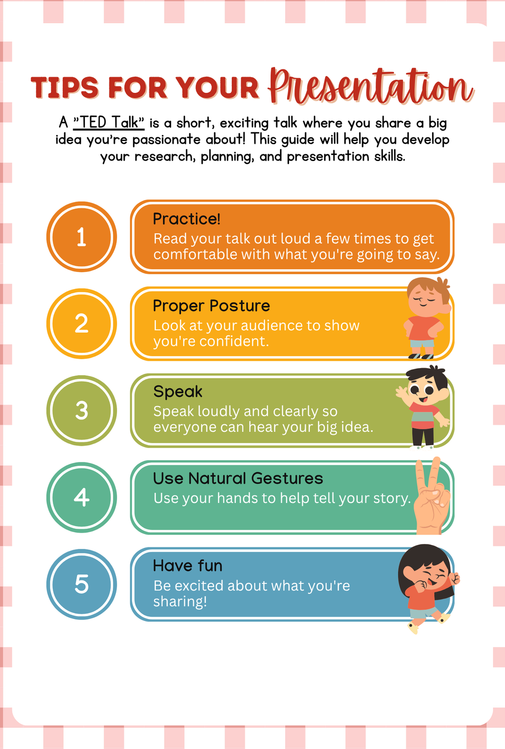 Public Speaking and Communication (Before & After Care Series) | Kids TED Talk & Social Skills Pack