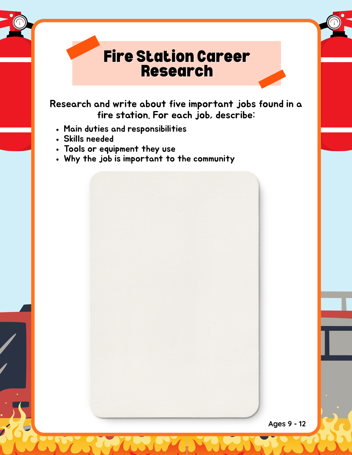Hendrix Fire Station: Pretend Play Guide & Activity Workbook | Pretend Play Series