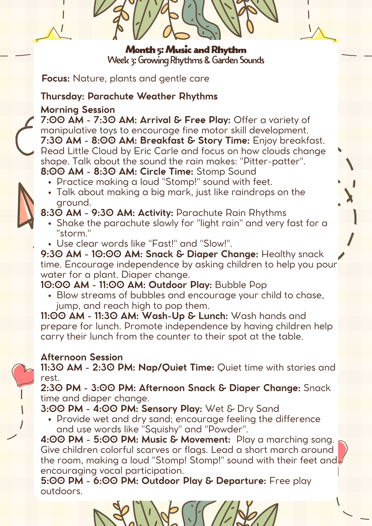 18–24 Months: Lesson Plan: Music and Rhythm (Month 5) | Everyday Play N Learn Curriculum Series
