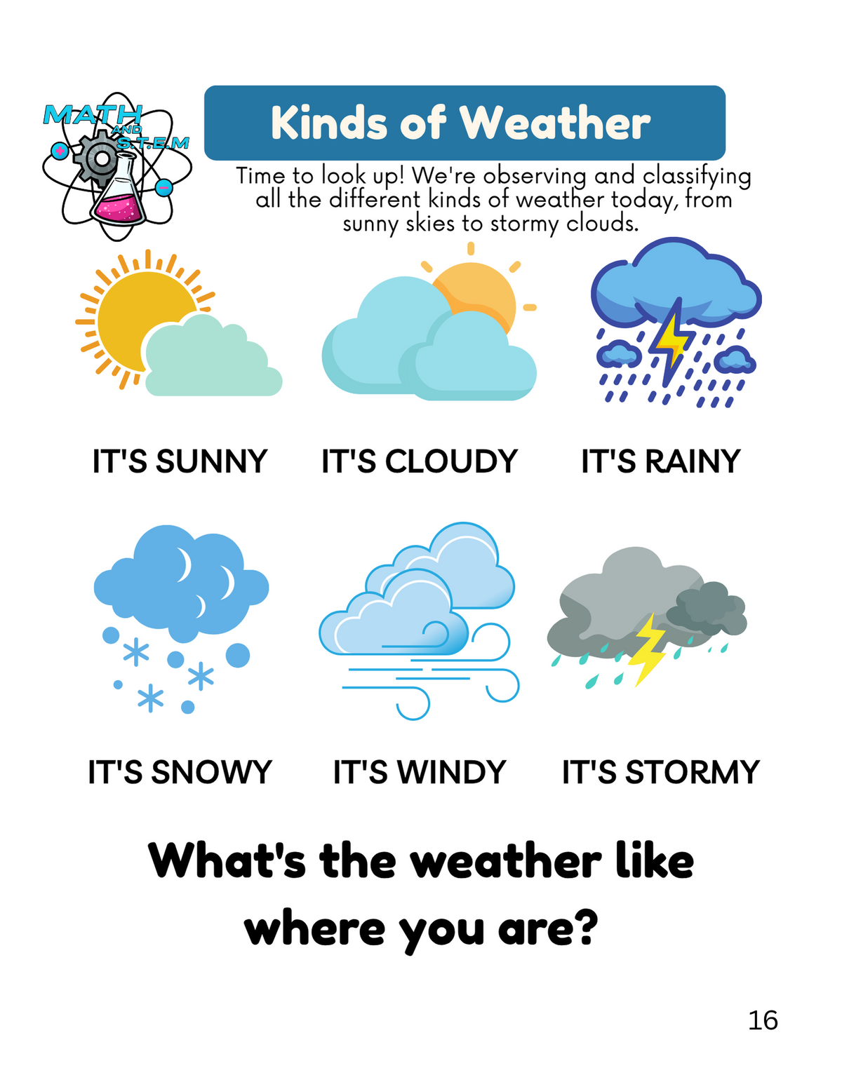 Preschool Workbook Month 5: Seasons & Weather (Pre-K3 & Pre-K4) | January Comprehensive Curriculum