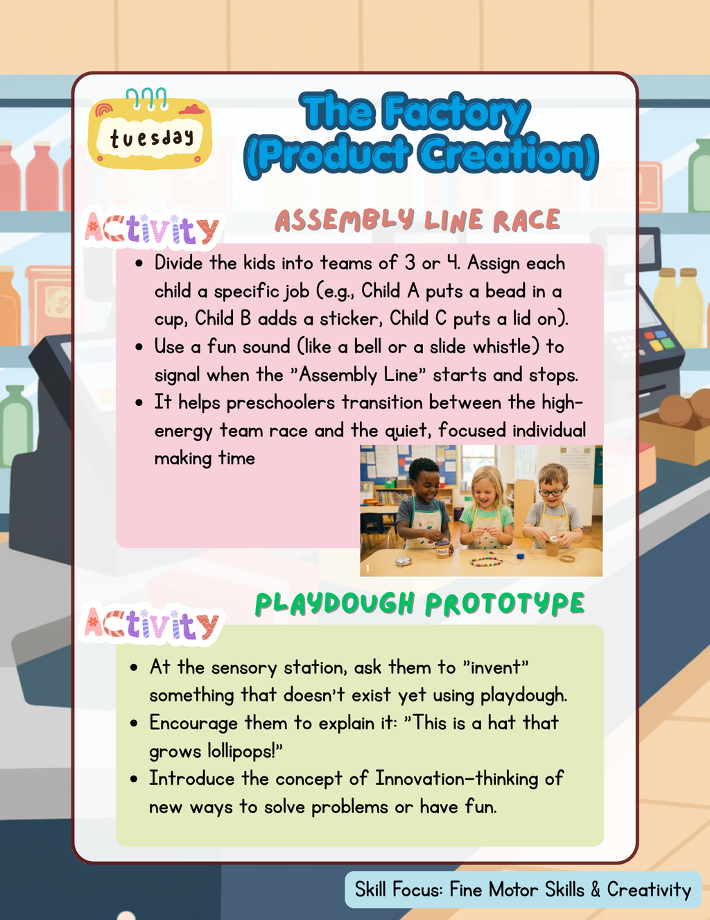 Real World Summer Camp Preschool Workbook: 8-Week Experiential Learning Guide |Summer Camp Series
