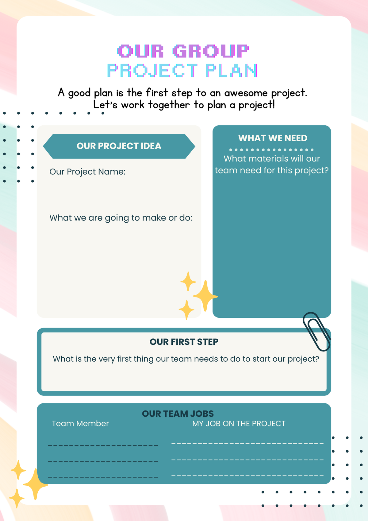 Teamwork & Leadership (Before & After Care Series) Kids Group Games & Social Skills Worksheets