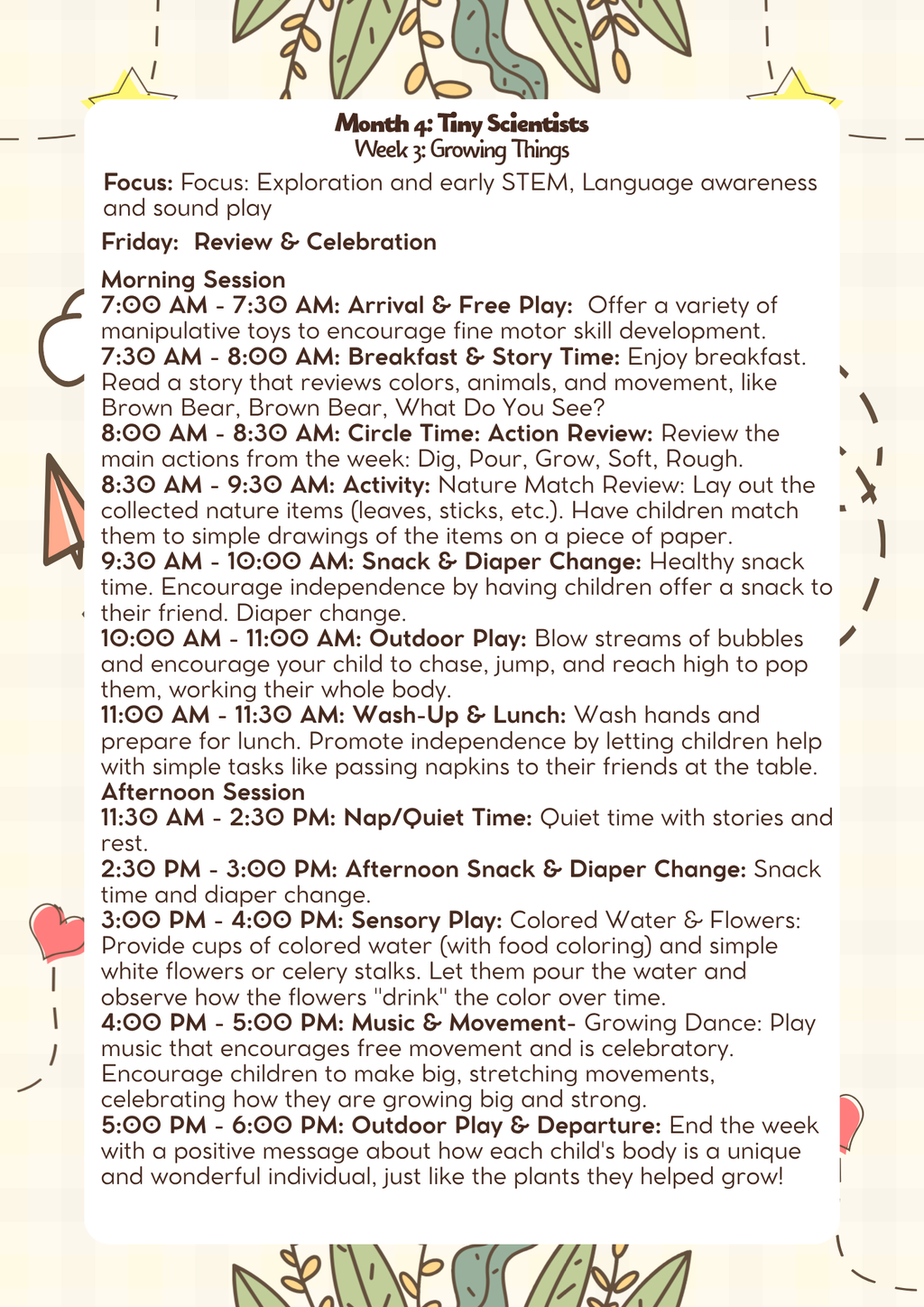 18–24 Months: Lesson Plan: Tiny Scientists (Month 4) | Everyday Play N Learn Curriculum Series