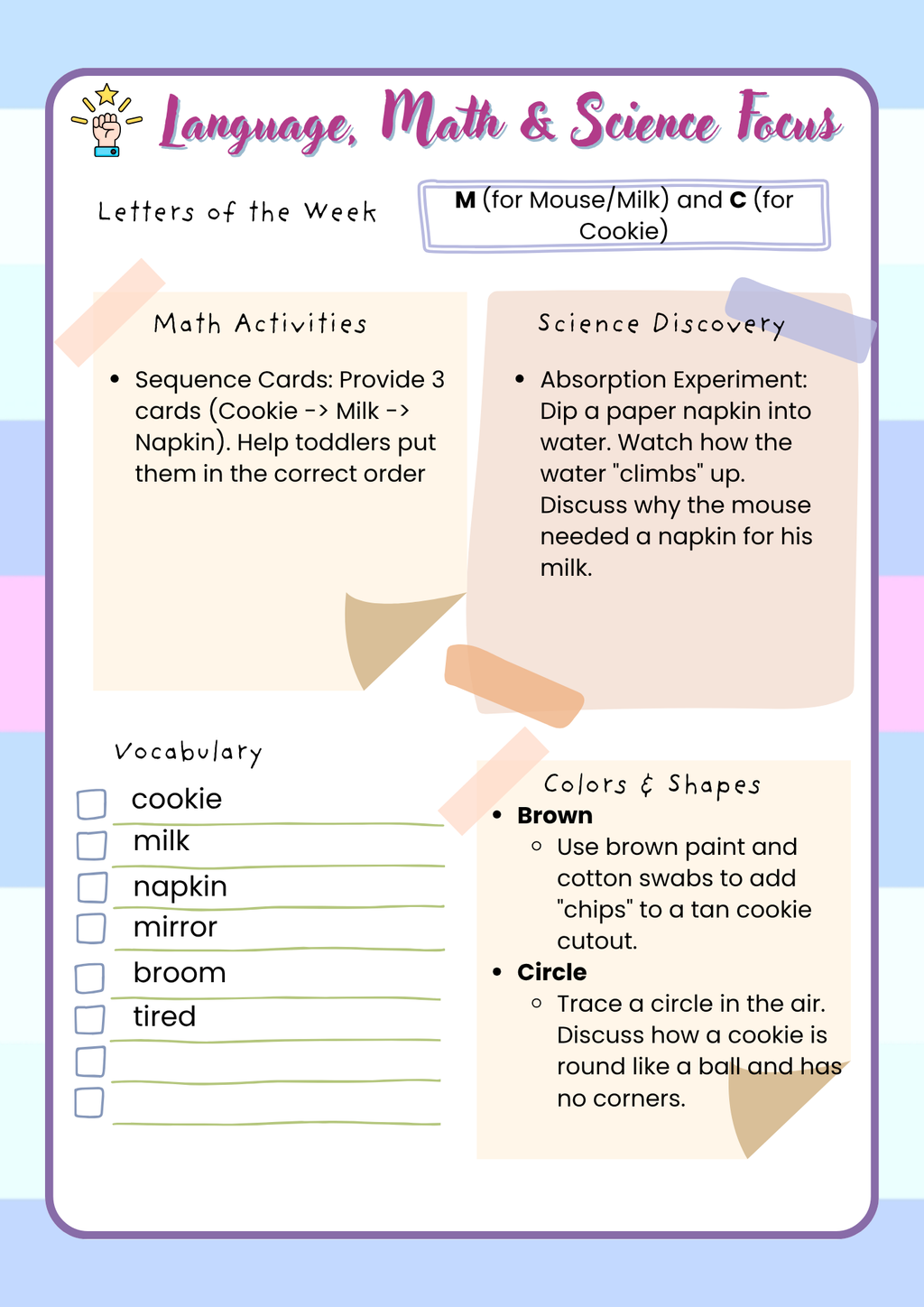 2-Year-Old Classroom: Book Week Adventure Unit- Teacher's Guide (April) | Everyday Play N Learn Curriculum Series