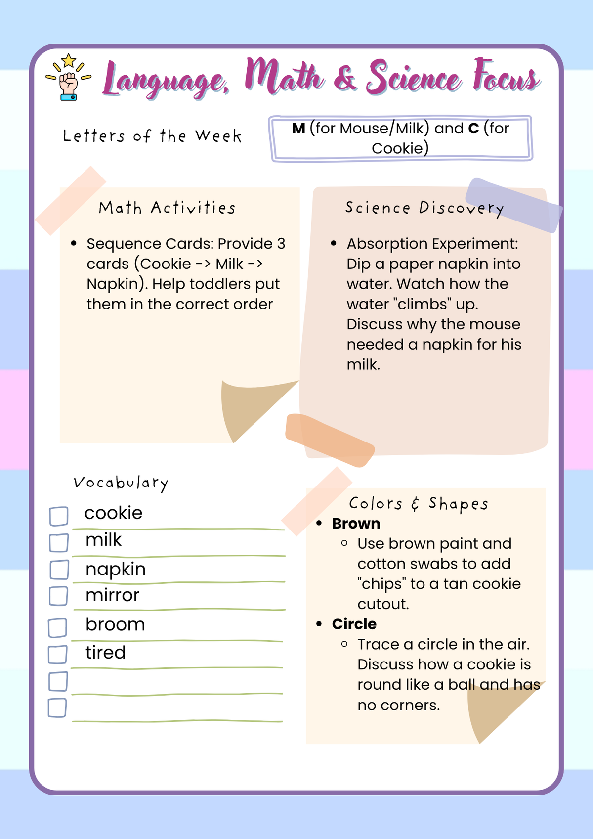 2-Year-Old Classroom: Book Week Adventure Unit- Teacher's Guide (April) | Everyday Play N Learn Curriculum Series