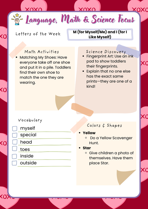 2-Year-Old Classroom: Book Week Adventure February Teacher's Guide  | Everyday Play N Learn Curriculum Series