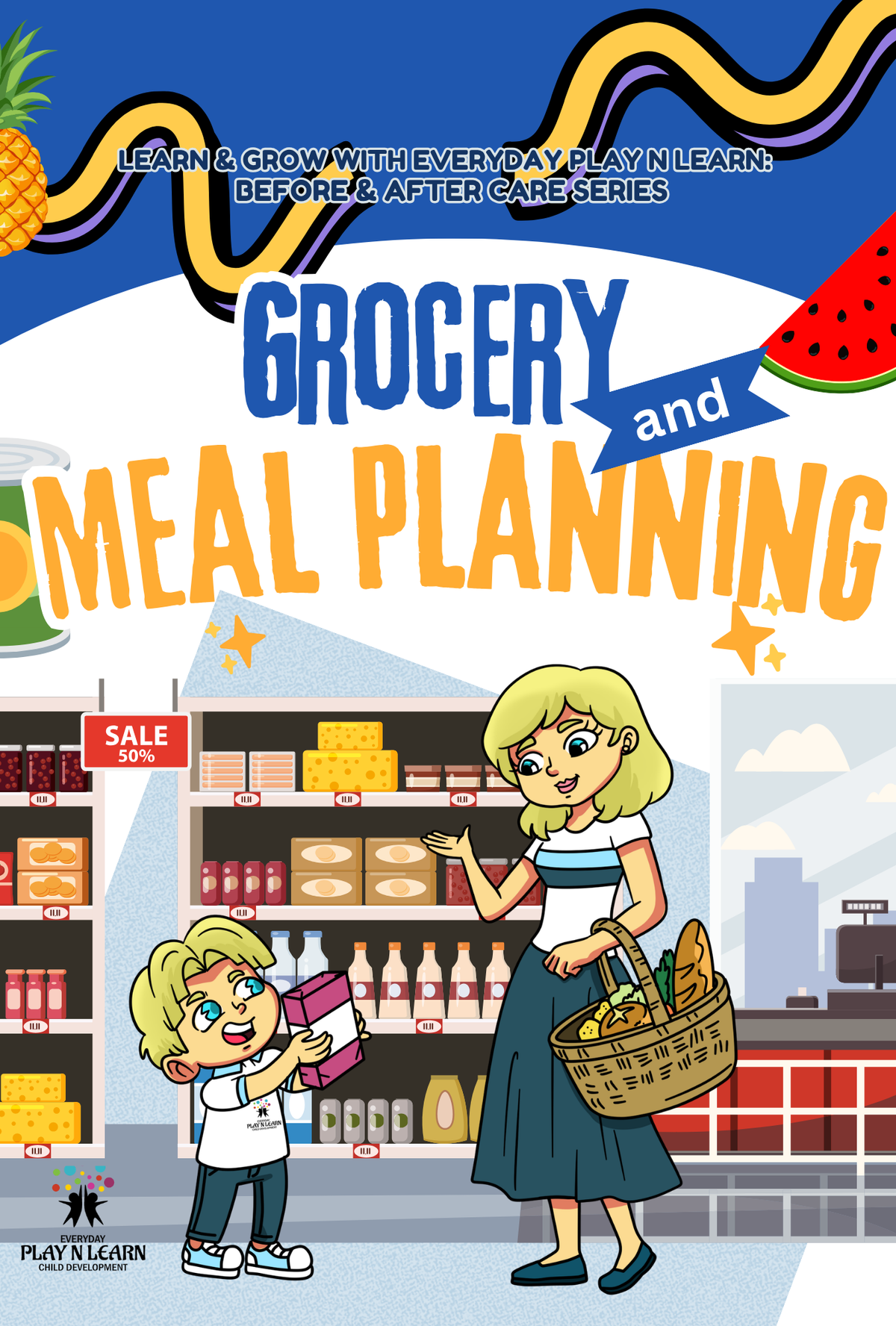 Grocery & Meal Planning (Before & After Care Series) | Life Skills & Math Worksheets