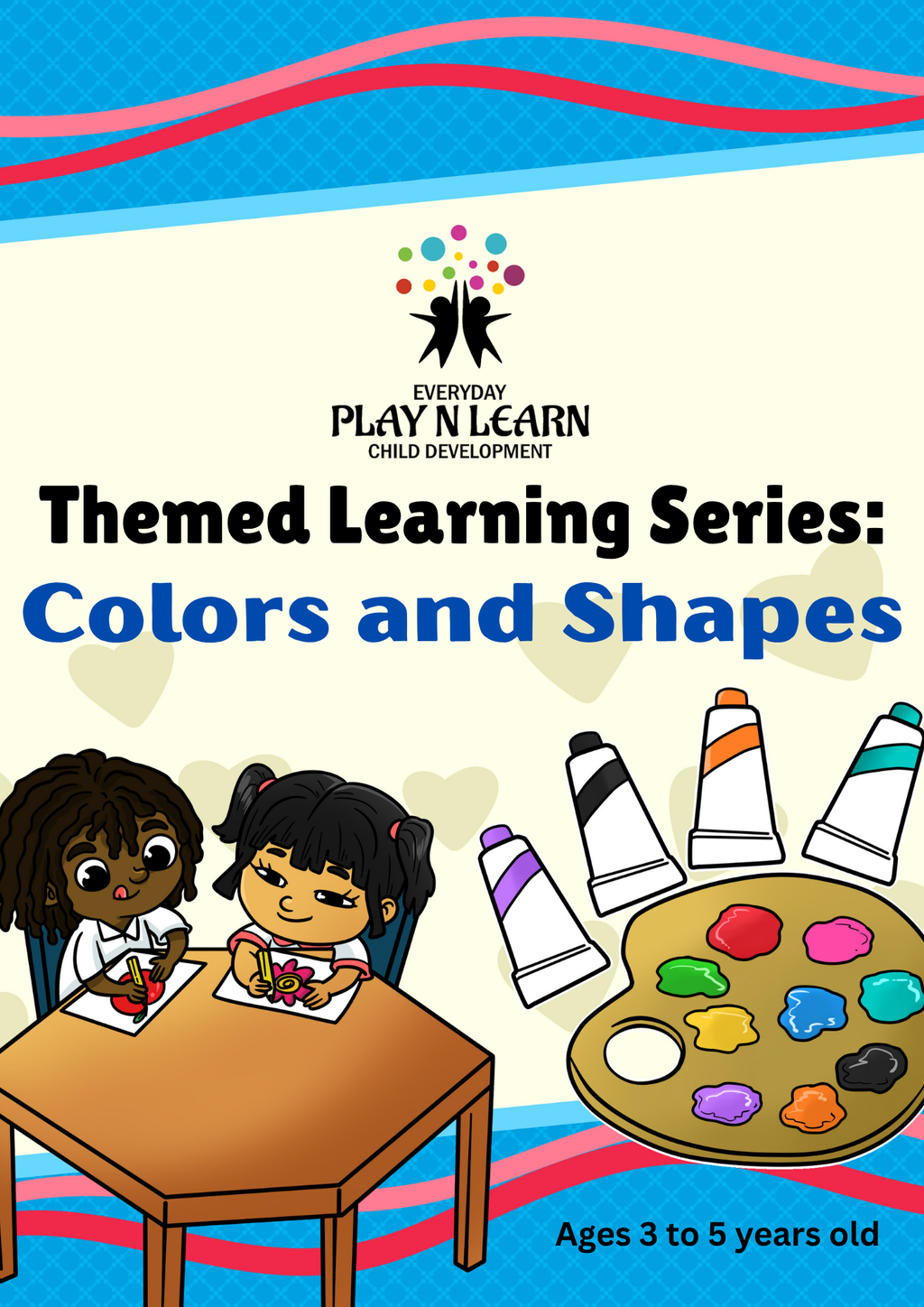 Colors & Shapes Preschool Activity Pack (Ages 3-5) | Color