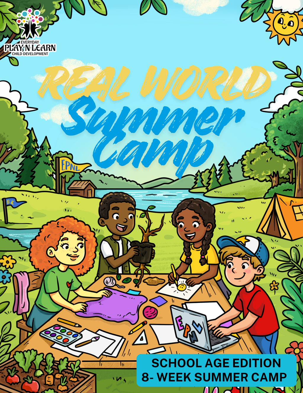 Real-World Summer Camp Curriculum: School-Age Entrepreneurship & Life Skills Guide | Everyday Play N Learn Series
