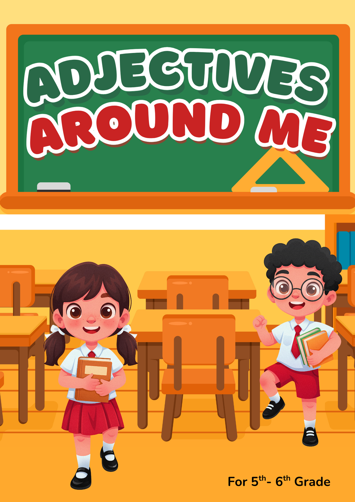 Adjectives Around Me Activity Pack (Grades 5-6) | Middle School Grammar & Comparatives Worksheets