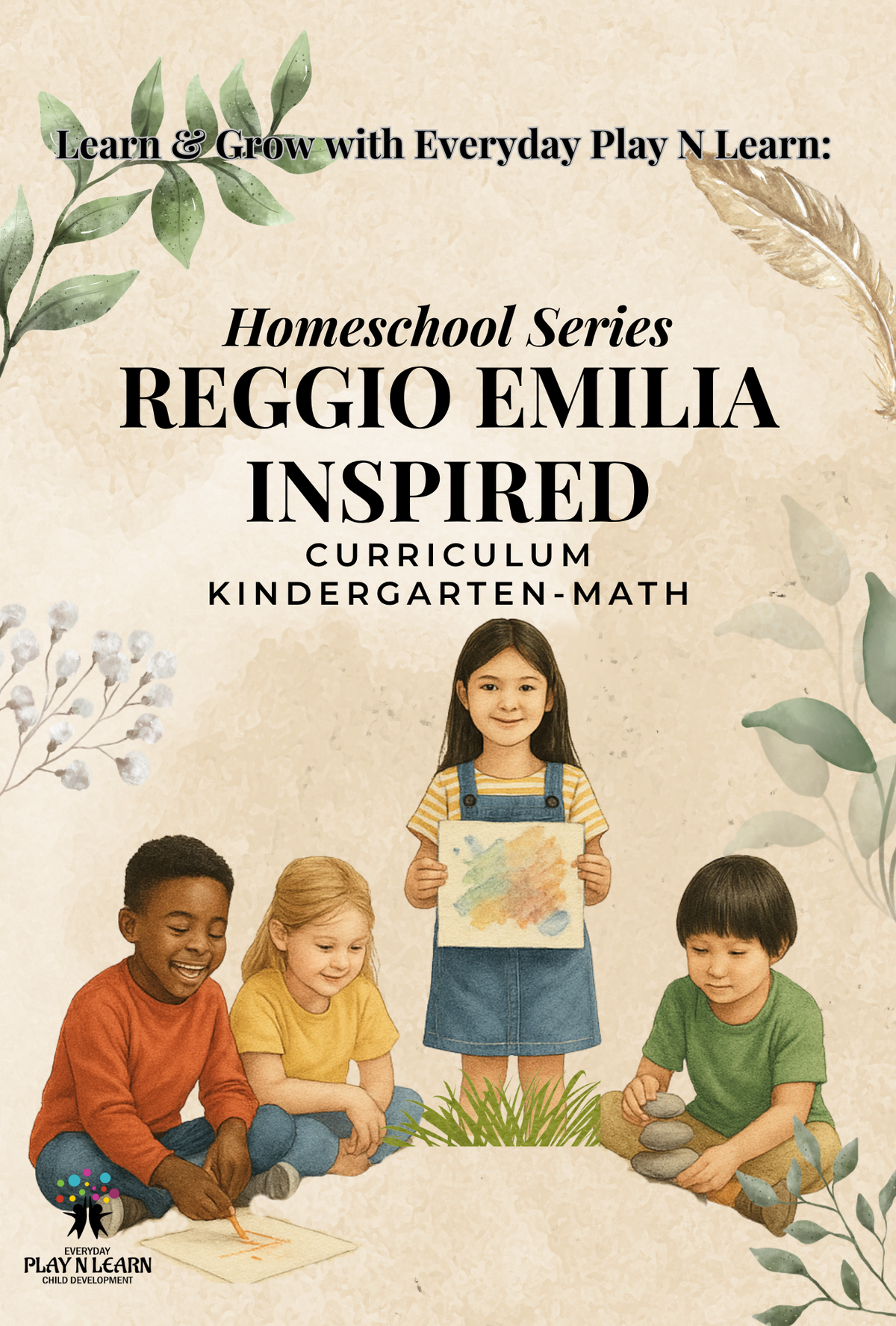 Reggio Emilia Kindergarten Math Curriculum & Assessment Guide | Homeschool Teacher Manual