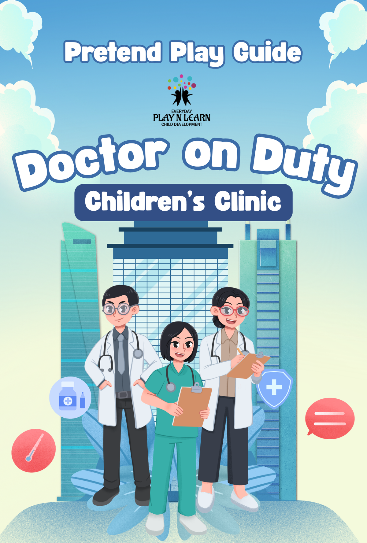 Clinic for People Pretend Play Activity Pack | Printable Doctor Office Role Play & Health Learning Workbook