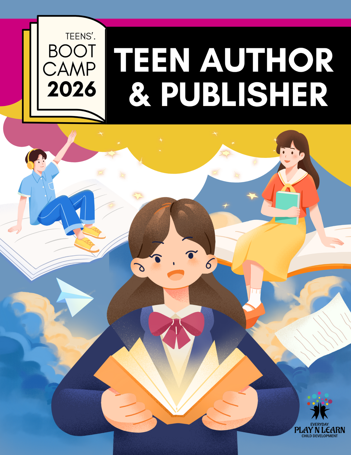 3-Day Virtual Publishing Bootcamp: Teen Author & Publisher Activity Workbook | Summer Camp Series