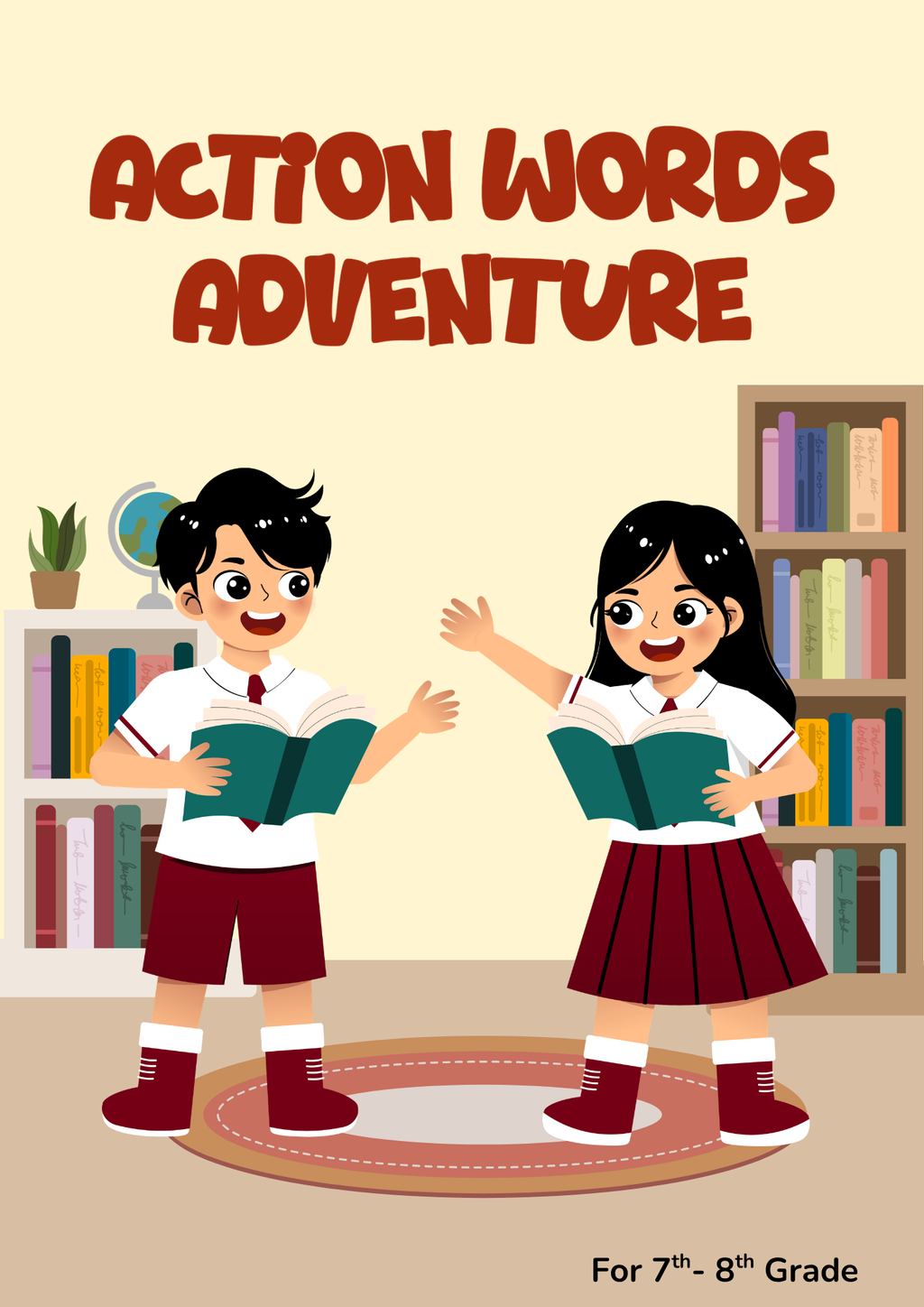 Action Words Adventure Activity Pack (Grades 7-8) | Middle School Verbs & Grammar Worksheets