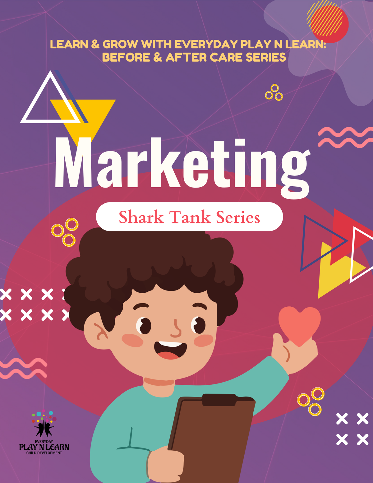 Marketing: Shark Tank Series (Before & After Care Series) | Kids Entrepreneur Worksheets