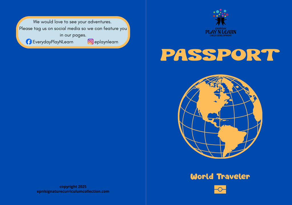 United States World Traveler Passport Booklet | Geography & Social Studies Mini Activity Unit