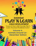 Preschool Workbook Month 4: Animals Around Us (Pre-K3 & Pre-K4) | December Comprehensive Curriculum