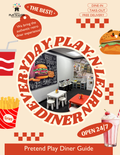 Diner Pretend Play Activity Guide | Printable Restaurant Role-Play & Applied Math Workbook