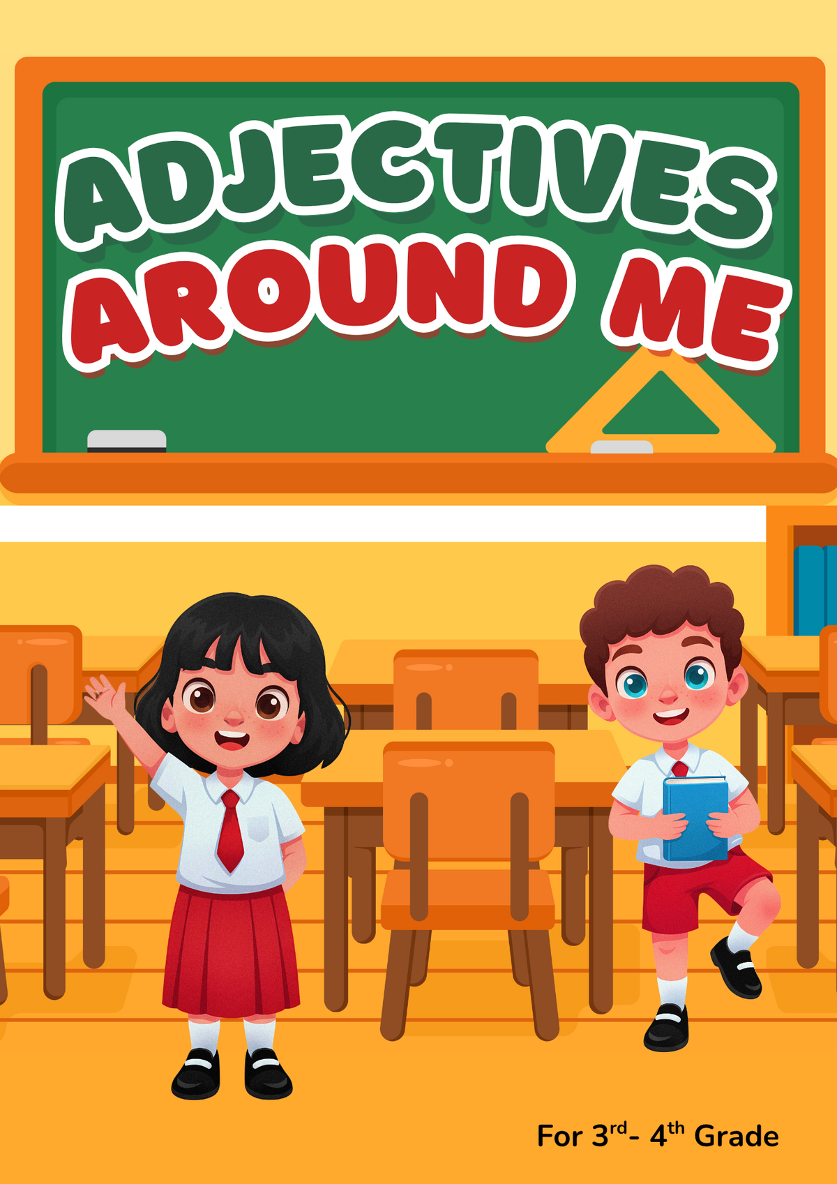 Adjectives Around Me Activity Pack (Grades 3-4) |  Grammar Worksheets