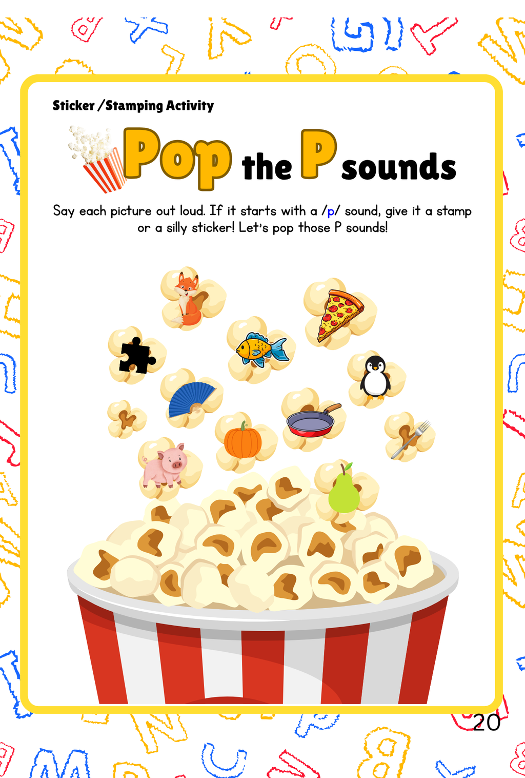 Alphabet & Phonics Activity Pack Vol. 2 (Ages 3-5) | Preschool Handwriting & Sound Games