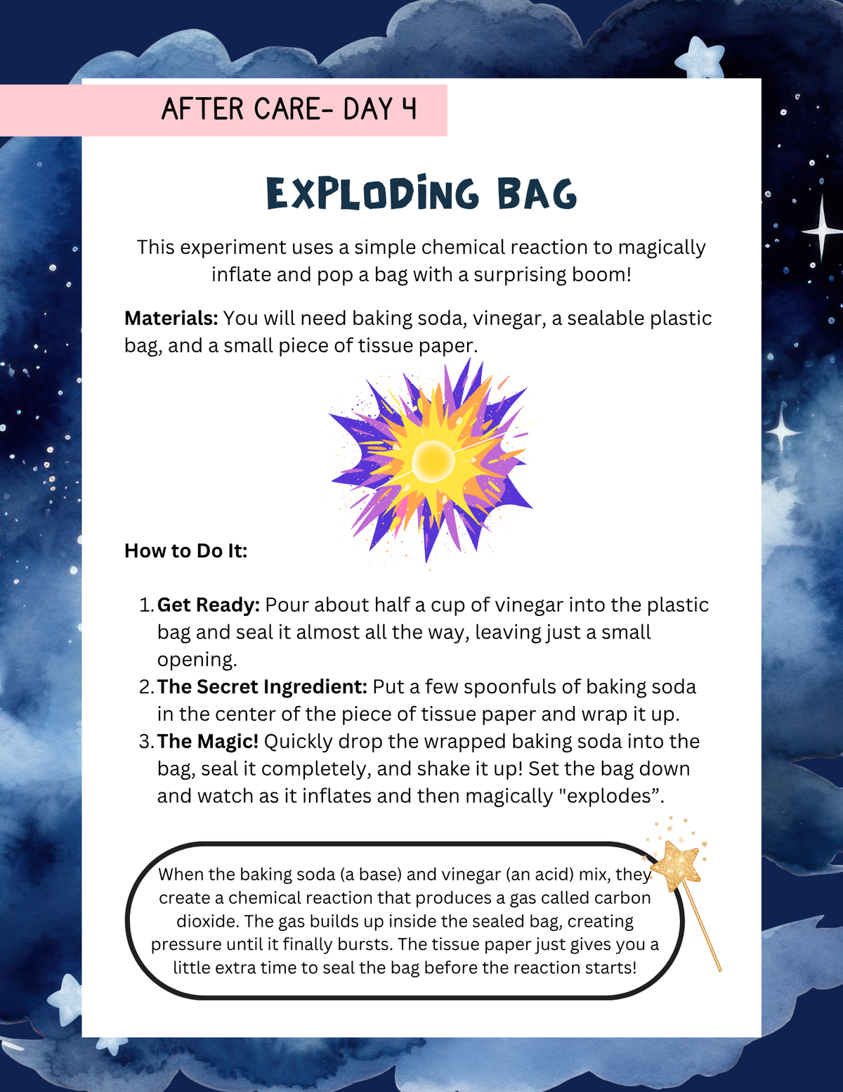 Magic in Science Workbook | Learn & Grow Before & After Care Series