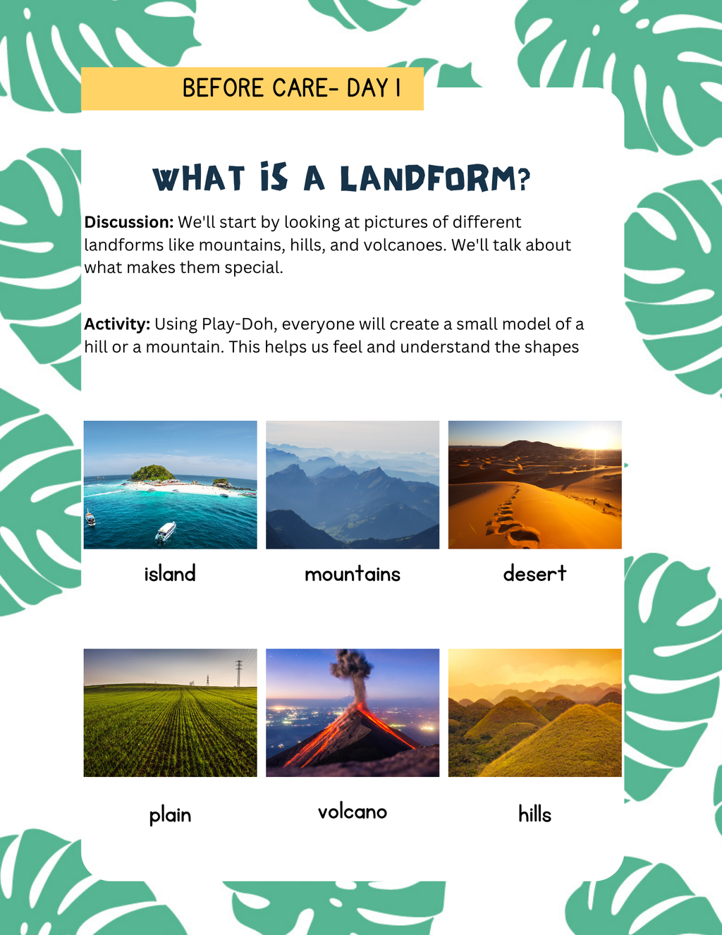 The World Around Us Curriculum Workbook | Learn & Grow Before & After Care Series