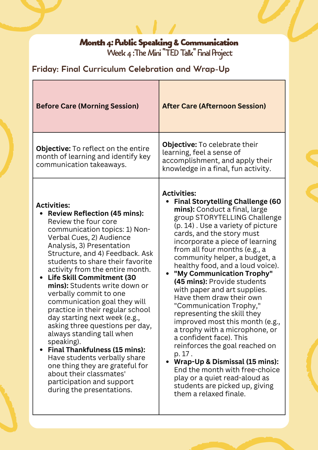 3rd–5th Grade- Lesson Plan: Public Speaking & Communication (Month 4) | Everyday Play N Learn Curriculum Series