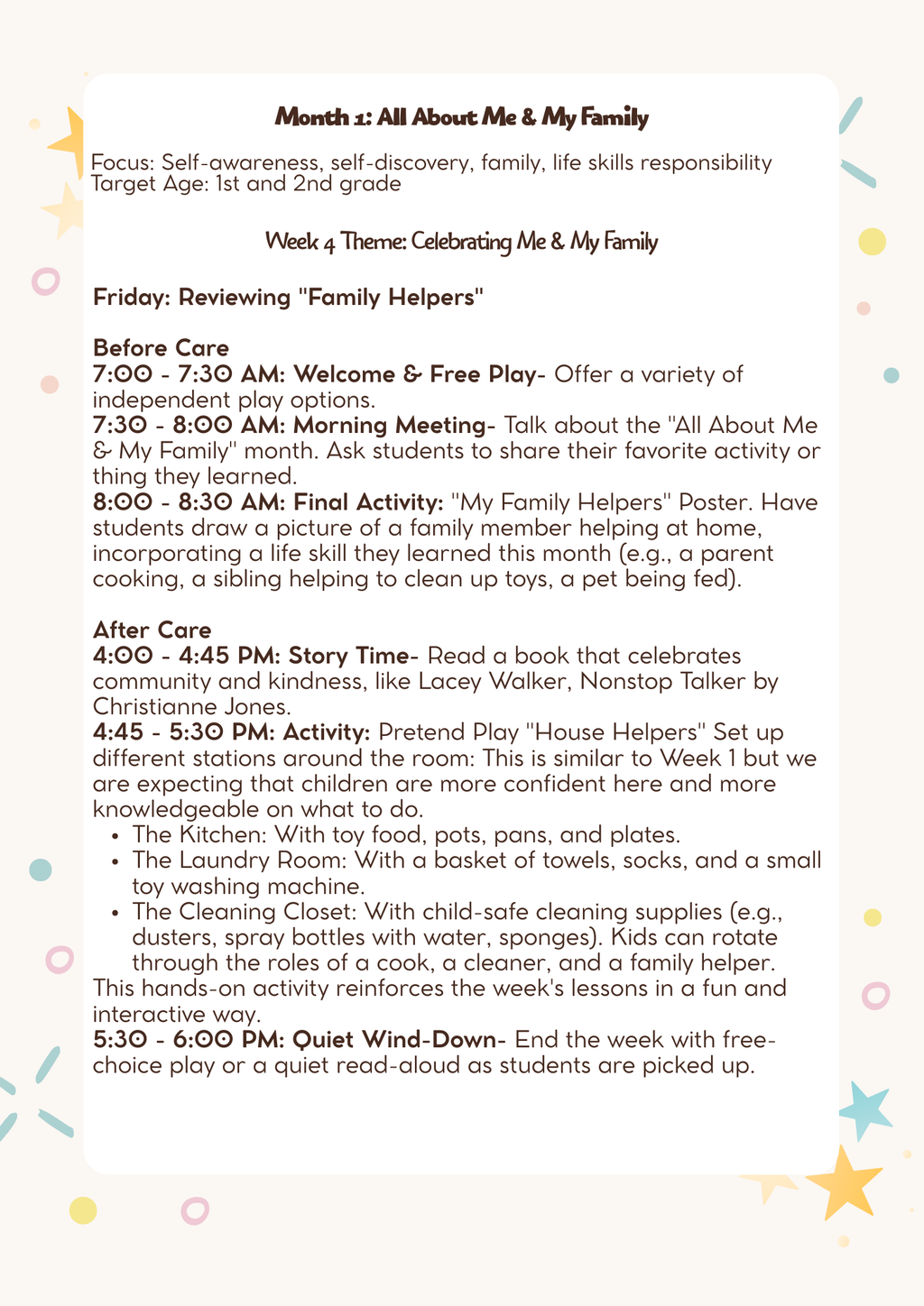 1st–2nd Grade- Lesson Plan: All About Me & My Family (Month 1 ) | Everyday Play N Learn Curriculum Series