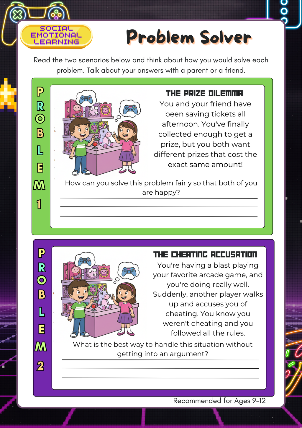 Chuck E. Cheese Adventure Activity Pack (Grades 1-3) | Practical Math & Early Financial Literacy Worksheets