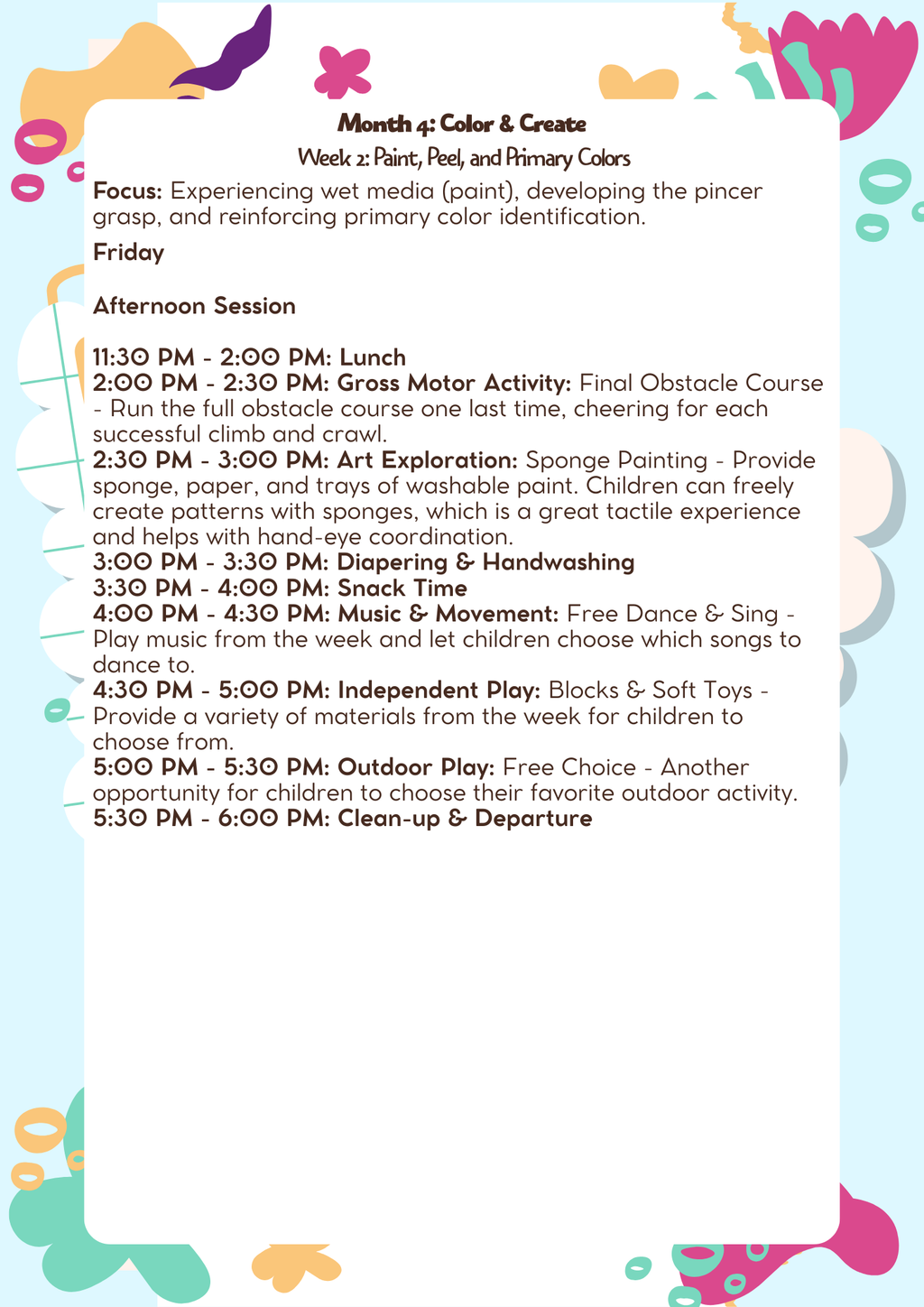 12–18 Months: Lesson Plan: Color & Create (Month 4) | Everyday Play N Learn Curriculum Series