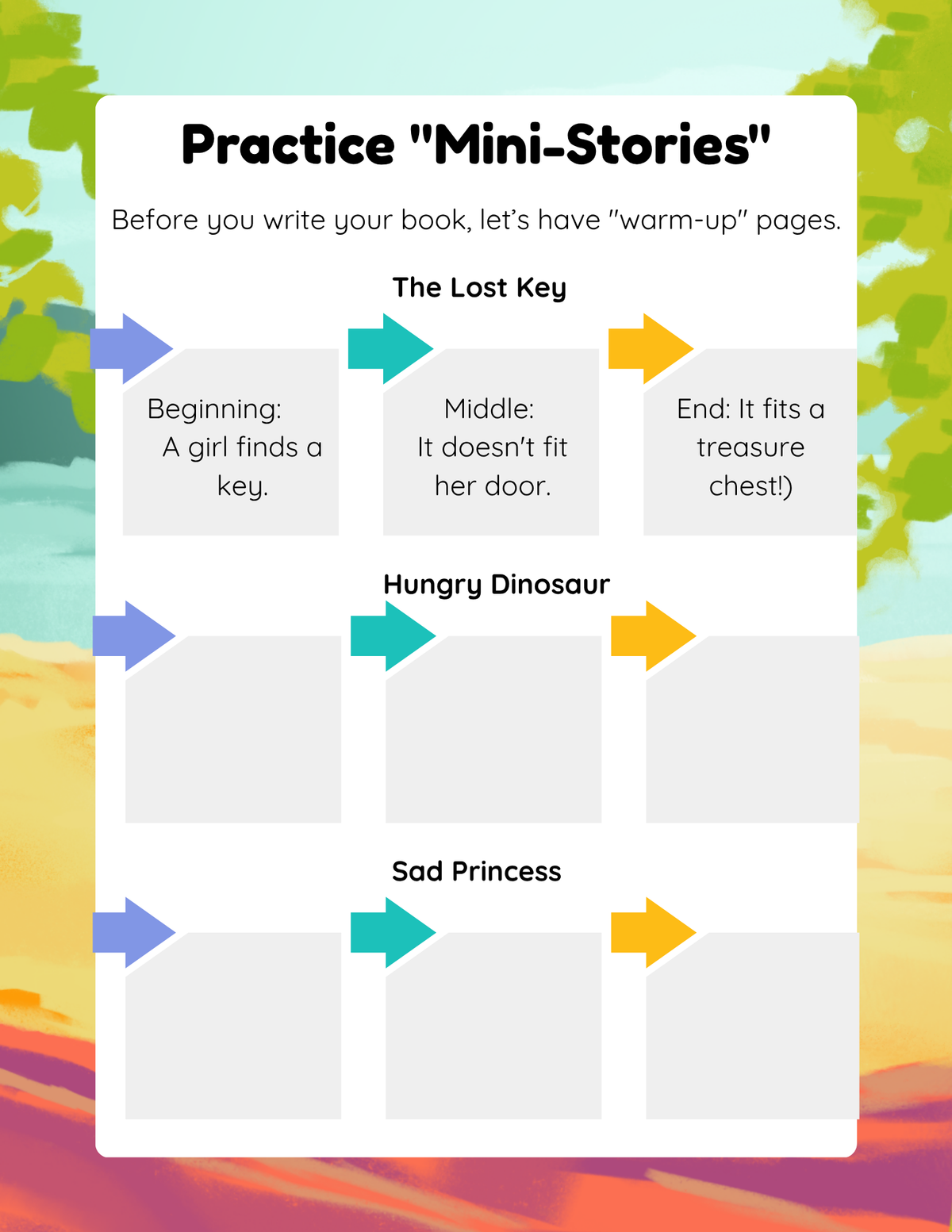 Junior Young Authors Summer Camp: 7-Week Publishing Experience | Summer Workbook & Guided Writing Curriculum