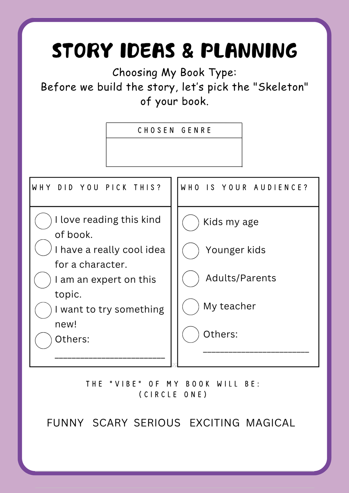 Young Authors Club: Activity Workbook & Creative Writing Guide | Summer Camp