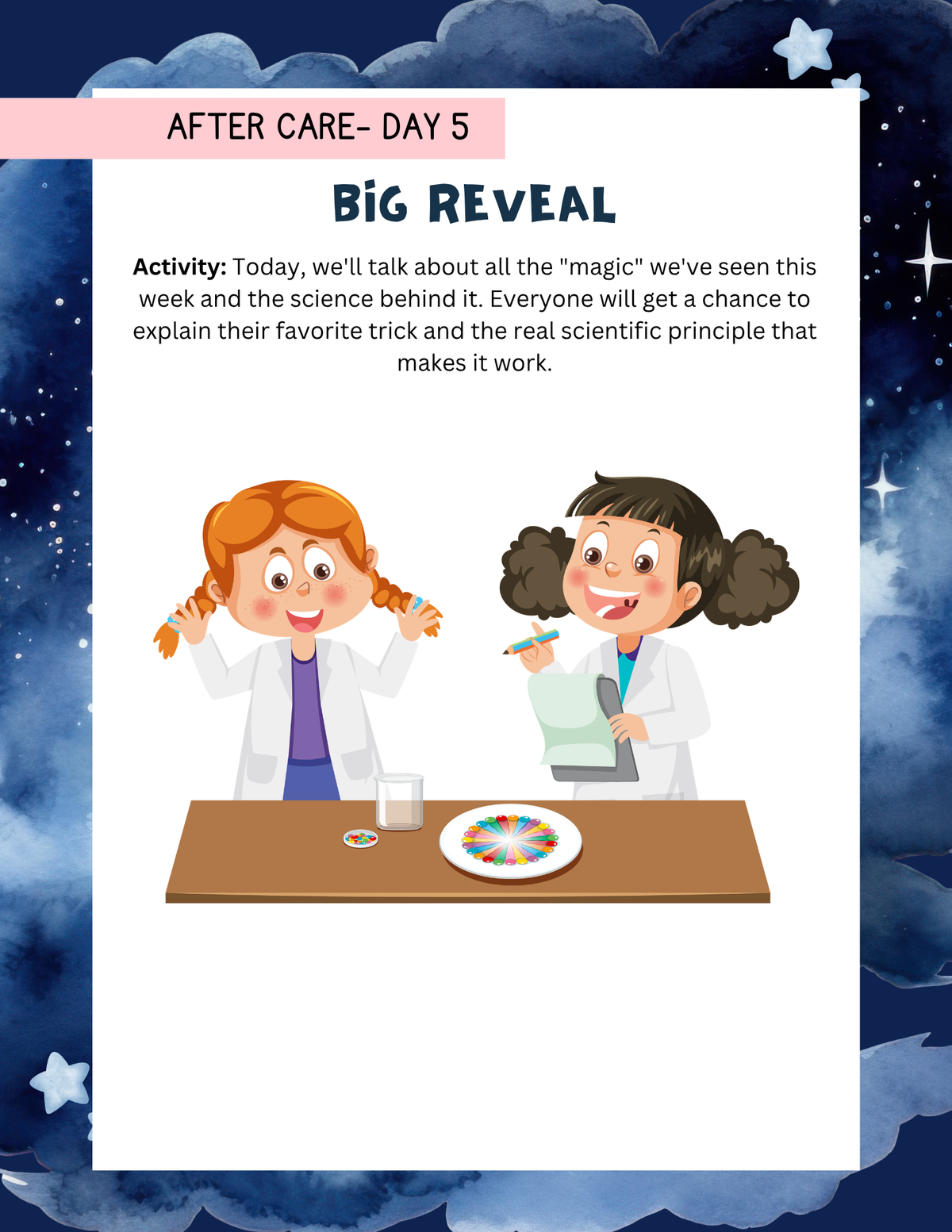 Magic in Science Workbook | Learn & Grow Before & After Care Series
