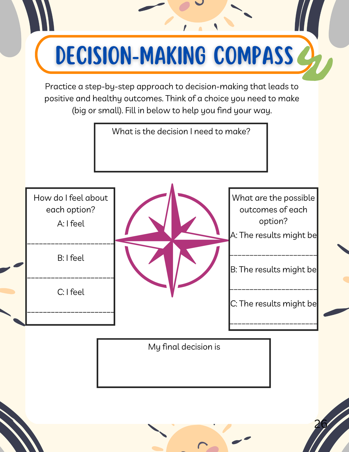 Healthy Changes: New You Workbook (6th–7th Grade) | Before & After Care Series Comprehensive Curriculum